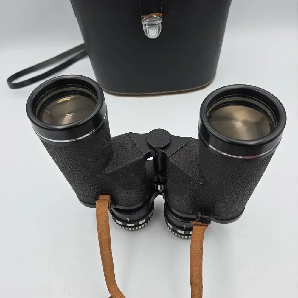 Selsi Vintage Lightweight Binoculars Zoom Lens 8x 14x50MM No. 43-4354 With Case